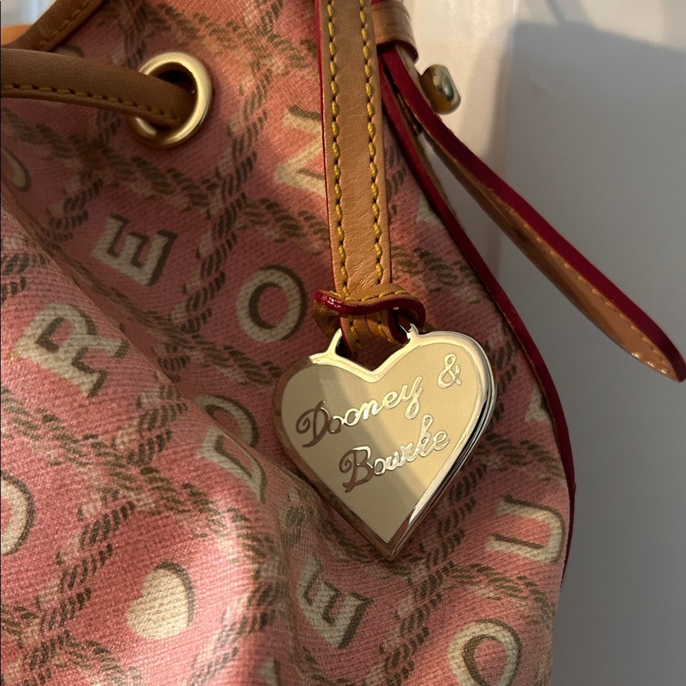 Pink and Tan Dooney & Bourke Bucket Bag - Picture 3 of 4